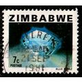 Africa Zimbabwe 1980 Gemstone 7c Used Stamp Blu...