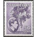 Seychelles 1949 SG144b 50c Bright Lilac Mounted...