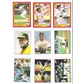 1990 Score WS Champs Oakland Athletics team set...