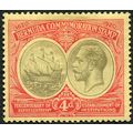 Bermuda 1920 4d black & red on pale yellow SG 6...