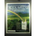1972 Kool Milds Cigarettes Ad - For low-tar smokers looking for taste