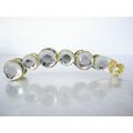 Clear or gray art deco sparkly banana hair claw...