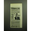 1957 London Records Album Advertisement - Aida Highlights - Renata Tebaldi