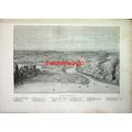 Panorama Of Suez Isthmus, Egypt, Book Illustrat...