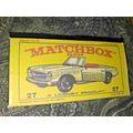 Matchbox No27 Mercedes 230 SL Replica box