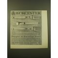 1961 Worcester Flatware Advertisement - Trapeze...