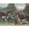 Morgenrot German WW1 Military Horse 2x Sent Fro...