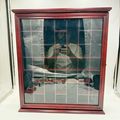 Cherry Wood Wall Hanging Display Cabinet Miniat...