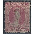 Bahamas 1863 SG26 4d Bright Rose Good/Fine Used