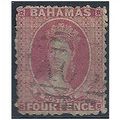 Bahamas 1863 SG26 4d Bright Rose Good/Fine Used