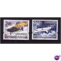 YUGOSLAVIA 2003 CIVILIAN AIRCRAFT SET 2 VALS U/...