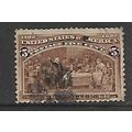 USA 1893 5c BROWN COLUMBUS SOLICITING AID SG 23...