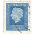 Netherlands 1972 - 35c blue - Queen Juliana - u...
