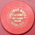 Holiday. NCV Casino Chip. Reno, NV. Y72.