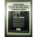 1969 Hammermill Bond Paper Ad - Should Welfare