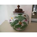 HORIZONS 11'' PORCELAIN JARDINIERE-FLORAL DESIGN