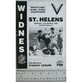 1986 programme Widnes v.St. Helens, signed ?
