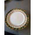 3 X Royal Stafford Gold Green Border Tea/Side P...