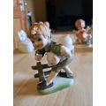 Small Ceramic Child With pig