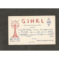QSL Card G3HKL Peter Taylor Eton Road Harlingto...