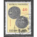 PORTUGAL PORTUGUESE INDIA 1959 COINS 40c USED