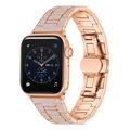 Diamond Metal Watch Band For Apple Watch Series...