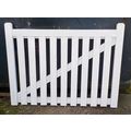WOOD GATE. APPROX 48" WIDE x 36" HIGH WHITE WOO...