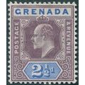 Grenada 1905 2½d purple & ultramarine SG70 unused