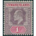 Leeward Islands 1902 1d. dull purple & carmine ...