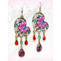 Tibetan Hill Tribe Love Heart Floral Crystal Br...