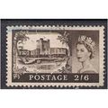 GB 1959 - 68 QE2 2/-6d H/V Brown Castle Wmk 179...