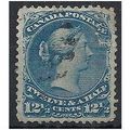 Canada 1868 SG60 12 1/2c Bright Blue Very Fine ...