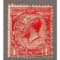 GB stamps 1912 - SG419 - KGV - 1d red - Sussex