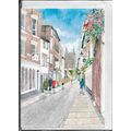 Hereford - Church Street - art Greetings Card (...