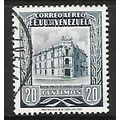 VENEZUELA 1953 AIR 20c SLATE G.P.O CARACUS SG12...