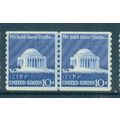 1520 10c Jefferson Memorial Almost Very Fine MN...