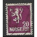 NORWAY 1926 NEW LION 20 ORE PURPLE SG 189 FINE ...