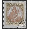 Mi 323: 100 Kr. yellow-green/red-brown Definiti...