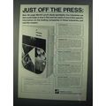 1968 Merrill Lynch Ad - Just Off the Press