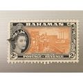 Bahamas QEII 1954 2s Orange Brown & Black Used ...
