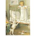 Morning Call from Dogs Postcard unused VGC