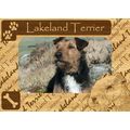 Lakeland Terrier w Paws Engraved Wood Picture F...