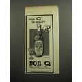 1951 Don Q Rum Ad - Your Q to Quality