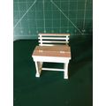 White Desk & Bench with Pink 1:12th Dolls House...