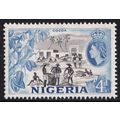 Nigeria QEII 1953-58 4d Black Blue Cocoa SG74 M...