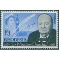 Rhodesia 1965 1s.3d. black & bright blue Church...