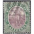 St Kitts Nevis 1903 SG1 1/2d Dull Purple & Gree...