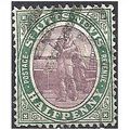 St Kitts Nevis 1903 SG1 1/2d Dull Purple & Gree...