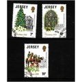 JERSEY 1981 CHRISTMAS SG 286 / 288 SET 3 VALS F...
