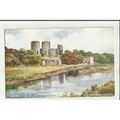 A1779 Wales RHUDDLAN Castle Valentine "Art Colo...